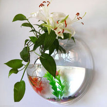 Load image into Gallery viewer, Clear Flower and Plant Wall Mounted Hanging Pots
