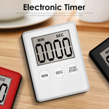 Load image into Gallery viewer, Super Thin LCD Magnetic Kitchen Timer
