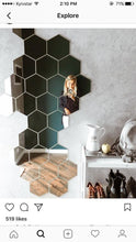 Load image into Gallery viewer, Hexagonal Honeycomb Mirror  - Set 12 Pieces
