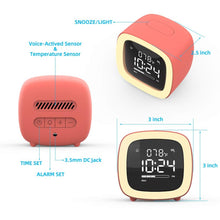 Load image into Gallery viewer, Cute TV Night Light Alarm Clock
