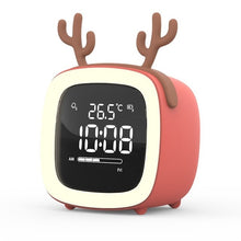 Load image into Gallery viewer, Cute TV Night Light Alarm Clock
